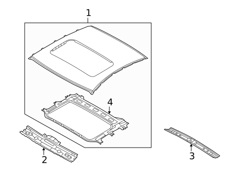 Roof & Components for 2013 Hyundai Genesis Coupe #1