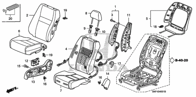 Front Seat (R.) for 2006 Honda Civic #0