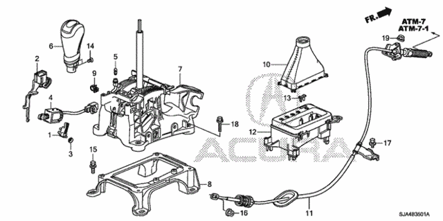 Select Lever (2) for 2012 Acura RL #0