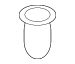 1K9860941A - Body: Roof Luggage Carrier Side Rail Grommet for Volkswagen: Jetta Image