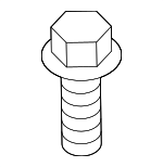 N90908002 - Body: Roof Luggage Carrier Side Rail Bolt for Volkswagen: Jetta Image