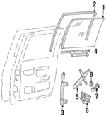 15696945 - Body: Door Glass for GM Image