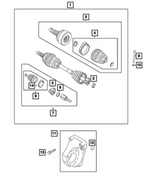 6106360AA - Differential and Drive Line: Hex Head Bolt for Mopar Image