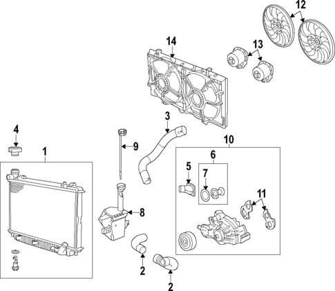 Cooling System for 2011 Chevrolet Caprice #0