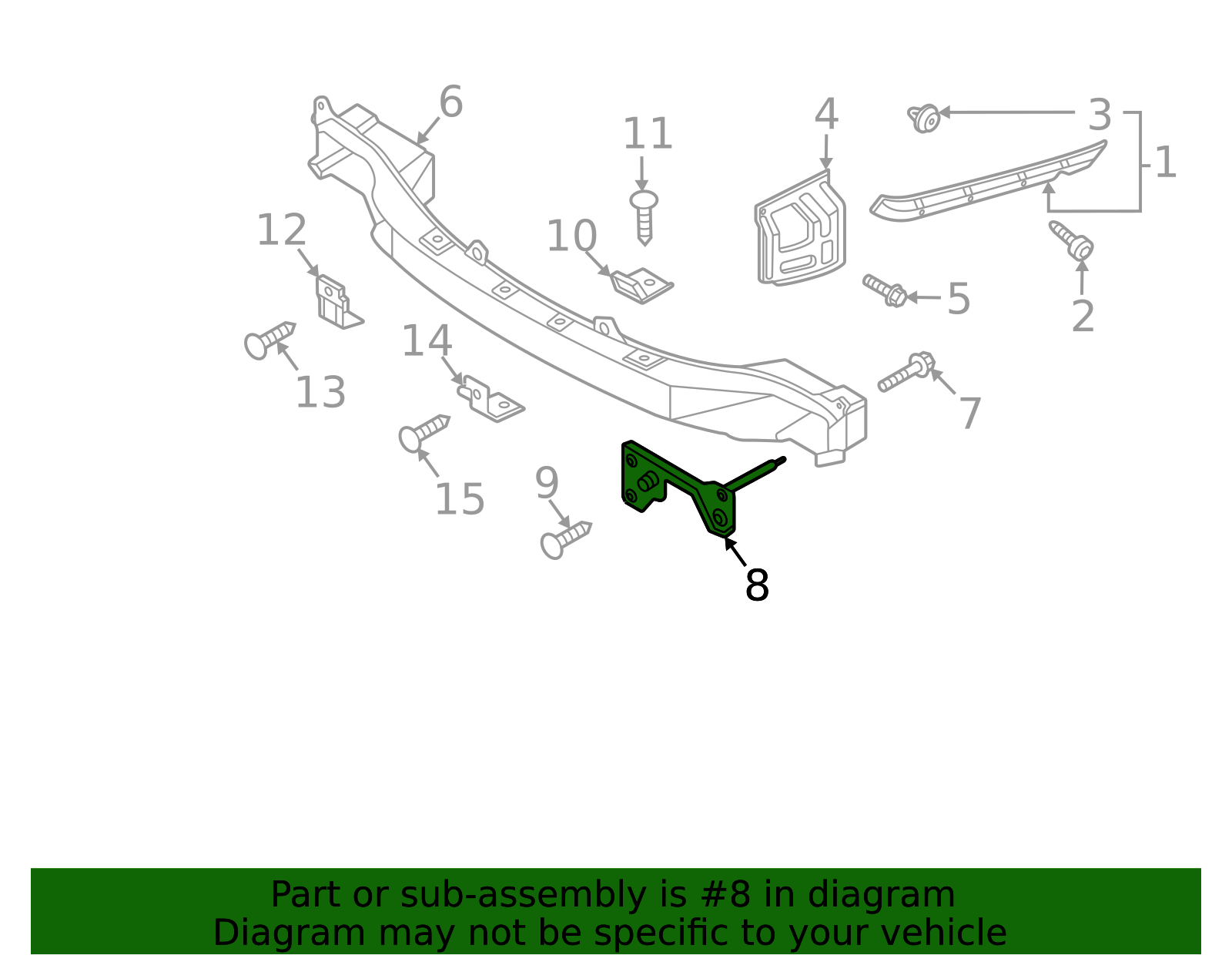 2021-2025 Kia Sorento Bumper Impact Bar Bracket 86647-R5000 ...