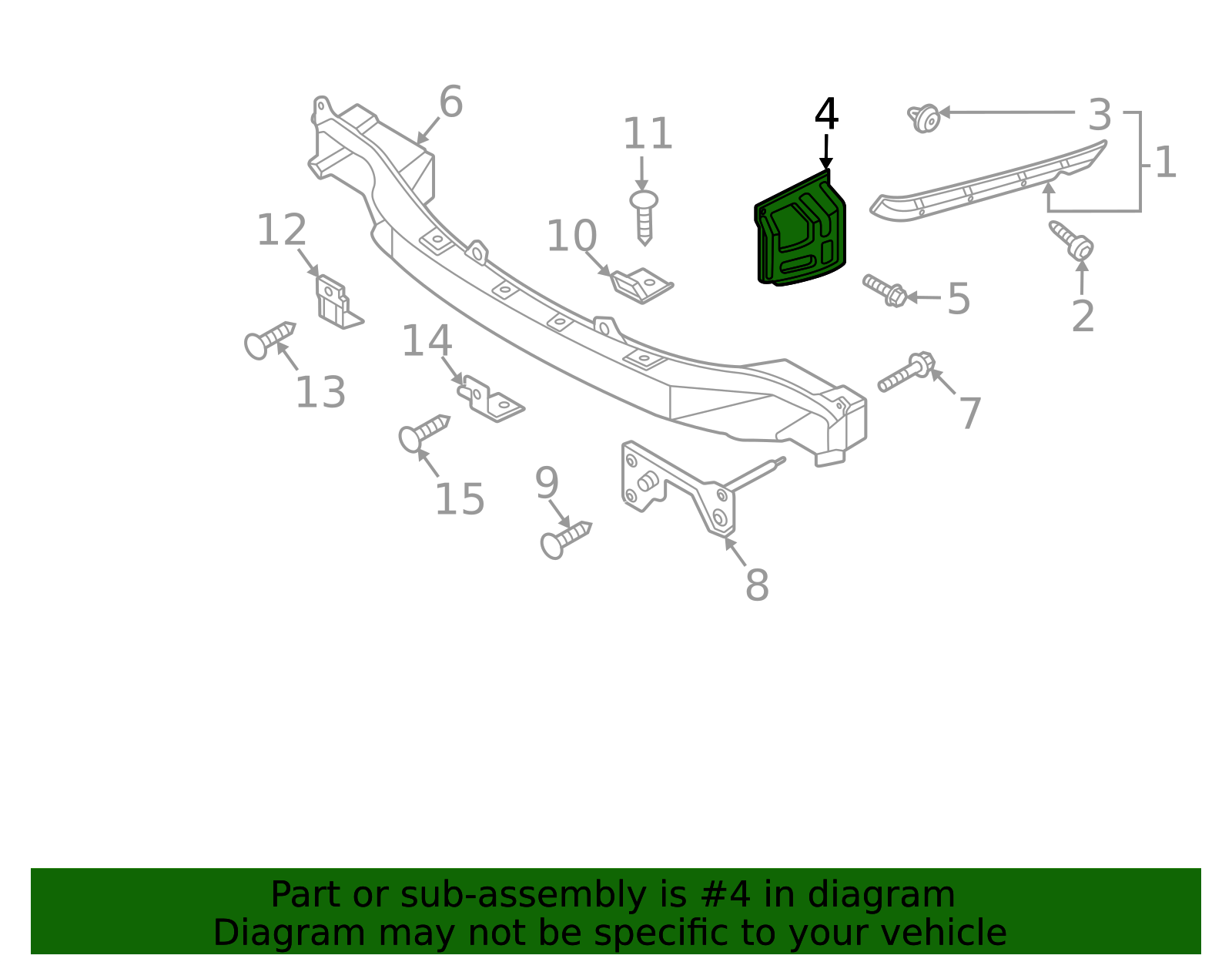 86615-R5000 - Lower Bracket 2021-2023 Kia Sorento | Kia.Parts Store