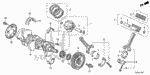 13030R70A10 - Engine: PISTON SET (OVER SIZE) (0.25) for Honda Image