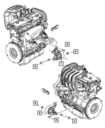 52059252AB - Engine Mounting: Engine Mount Insulator, Right for Jeep: Liberty Image