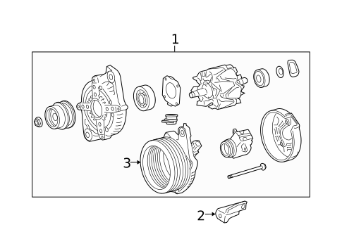 Alternator for 2011 Lexus GS350 #1