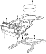 4296997 - Body: Panel Below Lid for Dodge: Omni Image