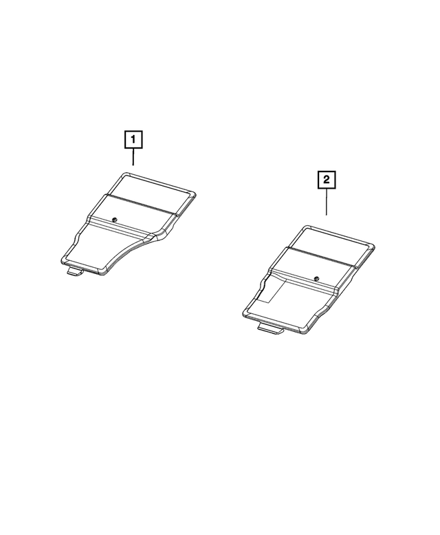 6MN69TX7AA - Interior Trim: Battery Cover for Jeep: Grand Cherokee, Grand Cherokee L Image