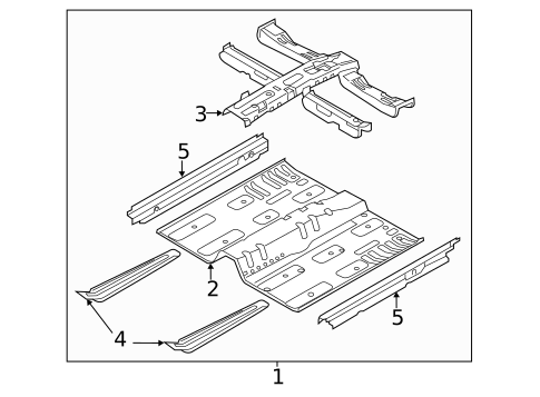 Floor & Rails for 2015 Kia Optima #1