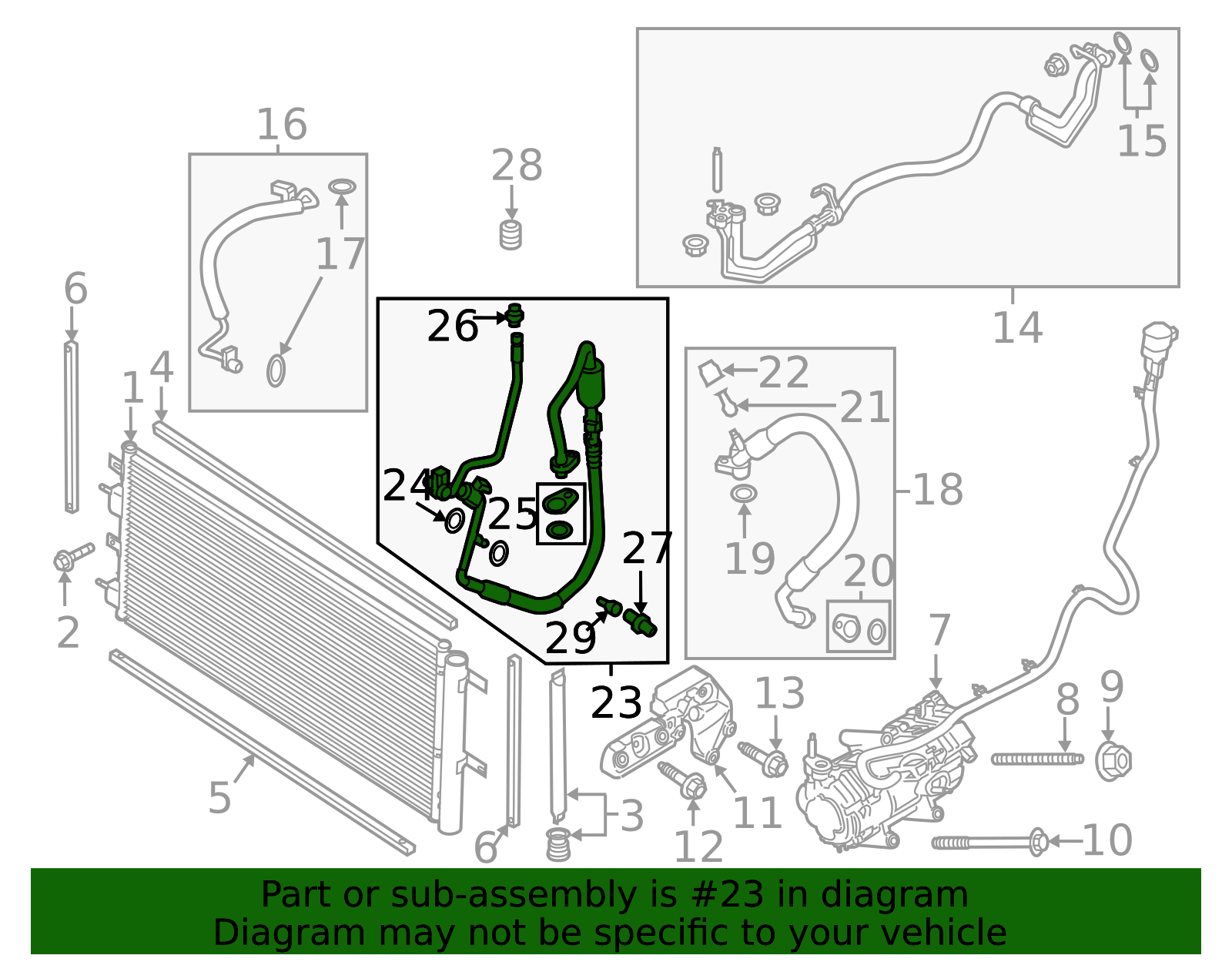 2017-2020 Ford A/C Refrigerant Discharge Hose HS7Z-19972-H | OEM Parts ...