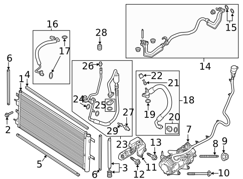 Hoses & Pipes for 2013 Lincoln MKZ #0