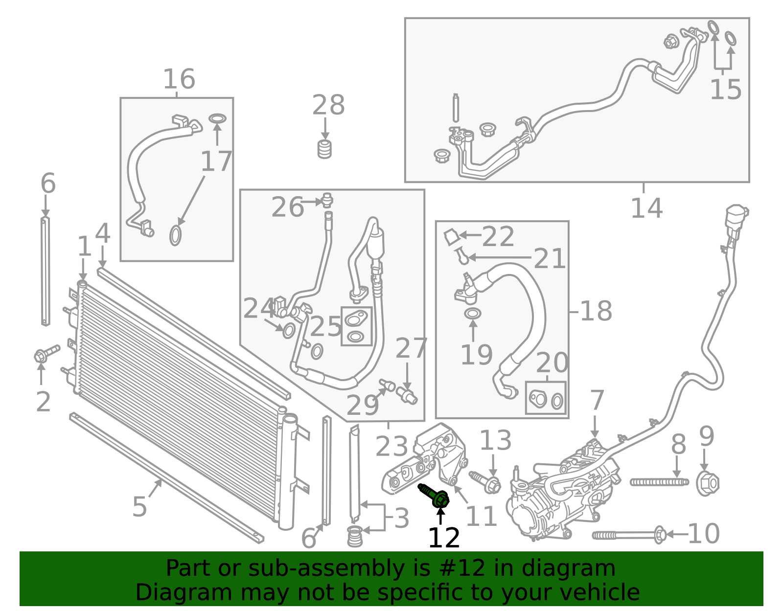 2007-2025 Ford A/C Compressor Bolt W714077-S439 | OEM Parts Online