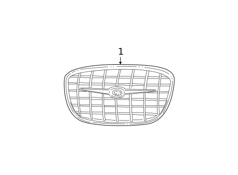Grille for 2002 Chrysler Concorde #0