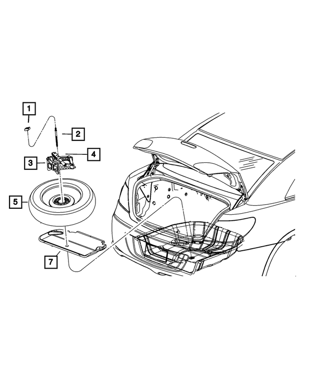 5076641AC - Wheels: Spare Tire Shield for Mopar Image image