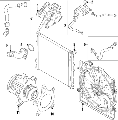 Water Pump for 2021 Hyundai Sonata #1
