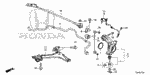 90371SEF000 - Chassis: NUT, FLANGE (12MM) for Honda Image