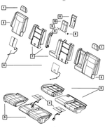 5RW39DX9AC - Interior Trim: Rear Seat Back Cover, Left for Mopar Image
