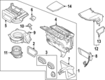 NK4Z19B555D - : HVAC Unit Case Assembly for Ford: E-Transit Image