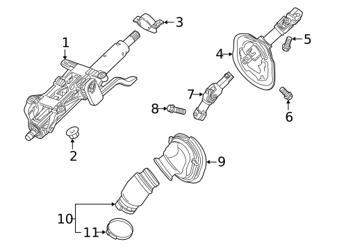 Steering Column Assembly for 2018 Cadillac XT5 #1