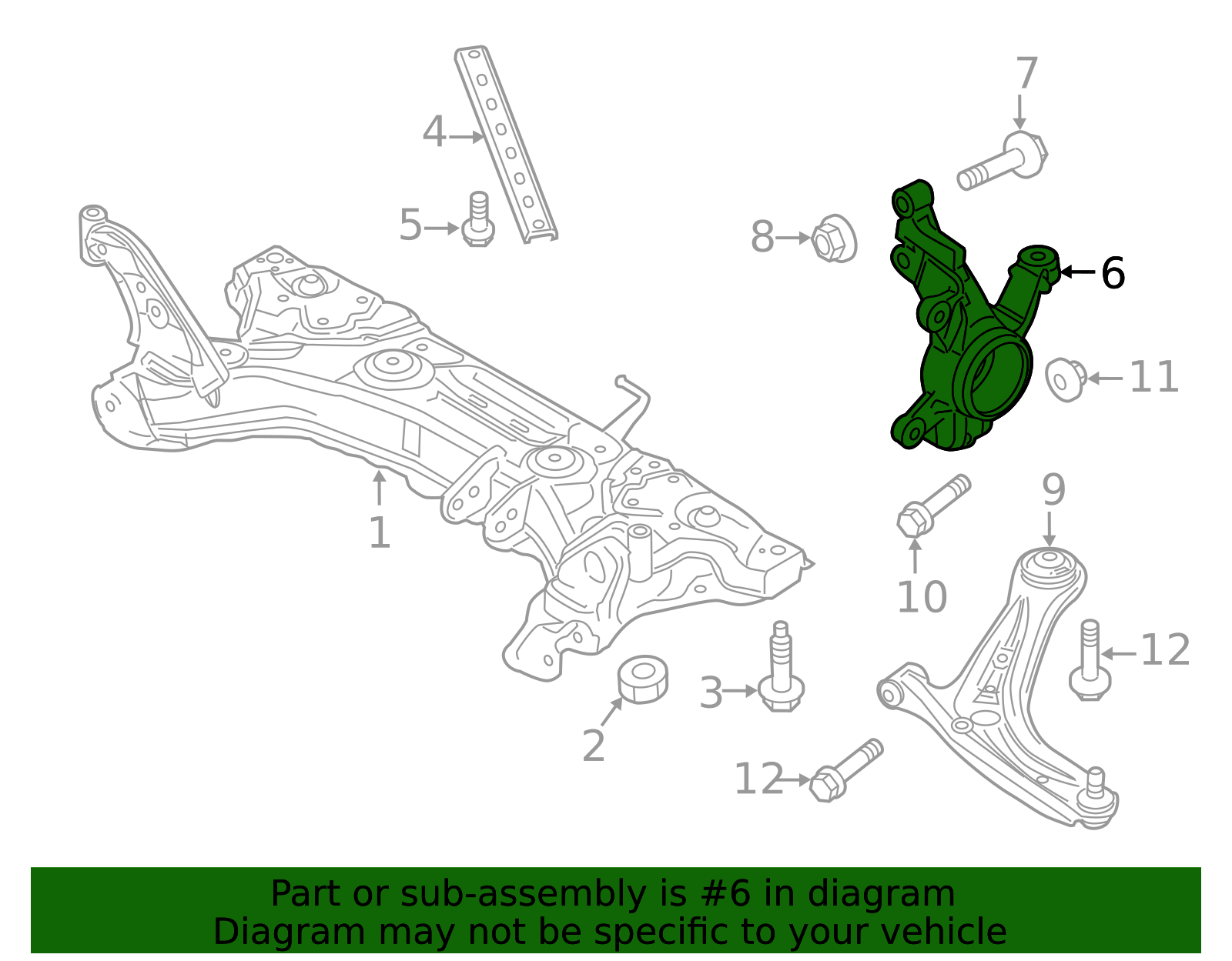 D651-33-031A - Knuckle 2011-2014 Mazda 2 | Mazda-Parts