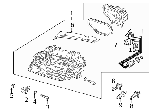 Bulbs - Chassis for 1996 Audi A4 Quattro #0