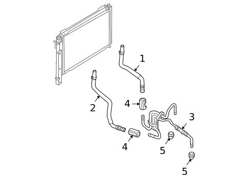 Trans Oil Cooler Lines for 2010 Ford Escape #0