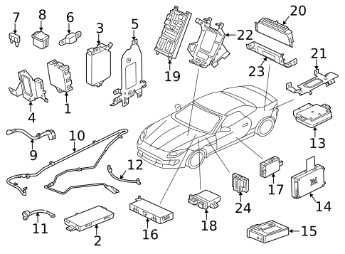 Fuse & Relay for 2014 Jaguar F-Type #0