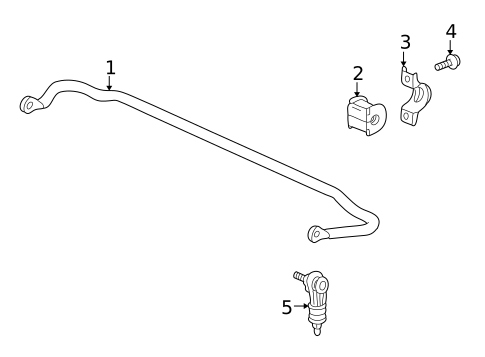 Stabilizer Bar & Components for 2008 Saturn Vue #1