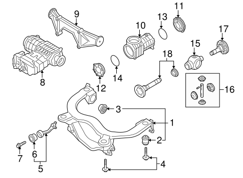 Axle & Differential for 2004 Volkswagen Golf #0
