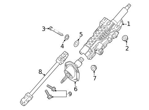 Steering Column Assembly for 2025 Genesis GV80 Coupe #0