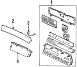 78150SS0A21 - Body: Display Unit for Honda: Prelude Image