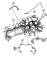 68084413AD - Electrical: Instrument Panel Wiring for Ram: 1500, 2500, 3500 Image