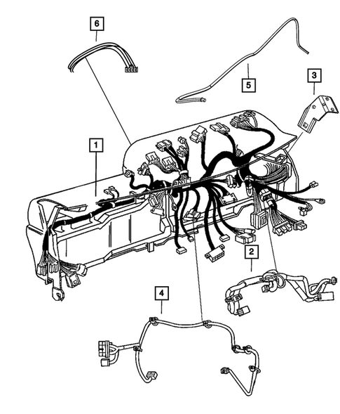 Wiring-Instrument Panel for 2012 Ram 2500 #0