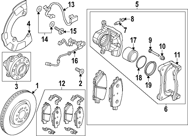 58190ARA00 - : Disc Brake Caliper for Hyundai Image