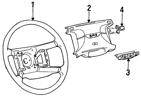 Steering Wheel for 1993 Mitsubishi 3000GT #0