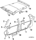 90308643 - Body: Cowl Trim for GM Image