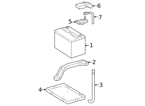 Battery & Related Components for 2007 Toyota Camry #0