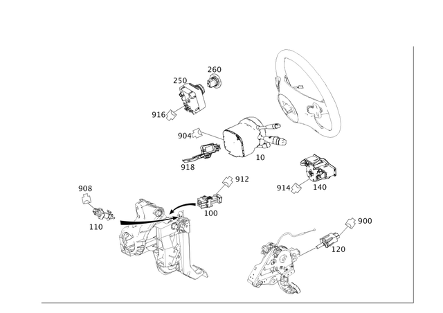 2129000124 - Electrical Equipment and Instruments: Control Unit for Mercedes-Benz: C250, C300, C350, C63 AMG, E550 Image image