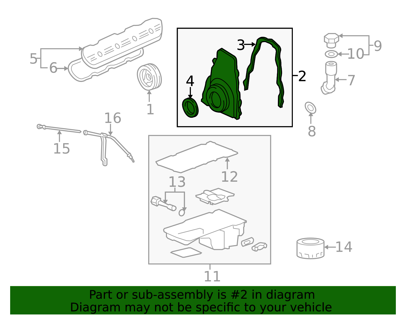 GM Front Engine Cover OEM 12636045 | AutoNation Parts