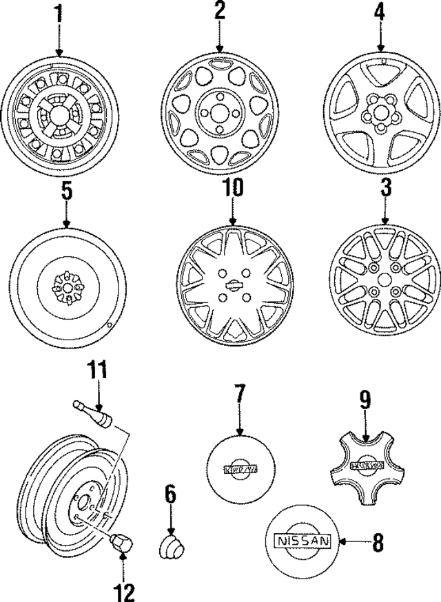 4034321U10 - : Center Cap for Nissan Image