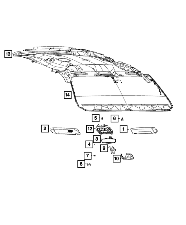 68462961AA - Electrical: Inside Rear View Mirror for Mopar Image image