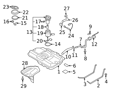 Fuel System Components for 2007 Kia Spectra5 #0