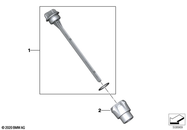 11118520227 - Engine: Dipstick -  for BMW-Motorrad Image