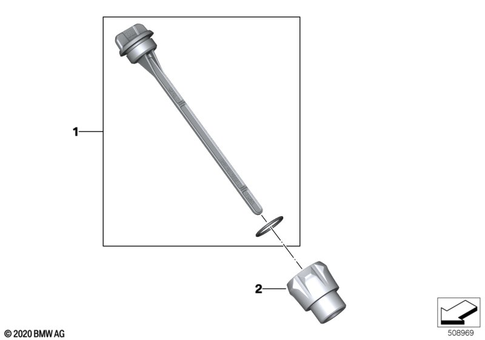 Oil Filler, Dipstick for 2024 BMW-Motorrad K 1600 GT #0