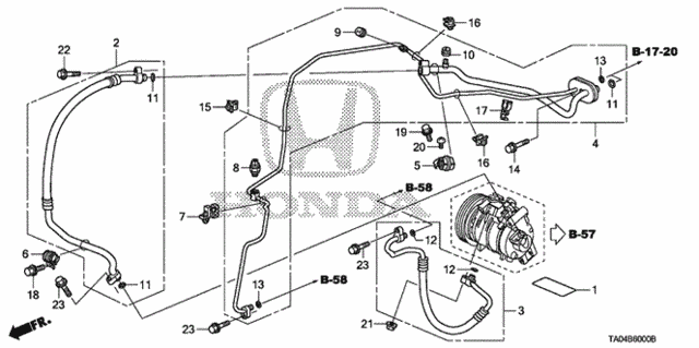 A/C Hoses - Pipes (L4) (1) for 2010 Honda Accord #0