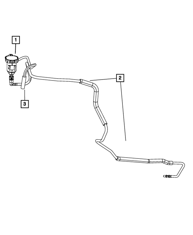 52126097AE - Emission Systems: Fuel Vapor Tube for Mopar Image