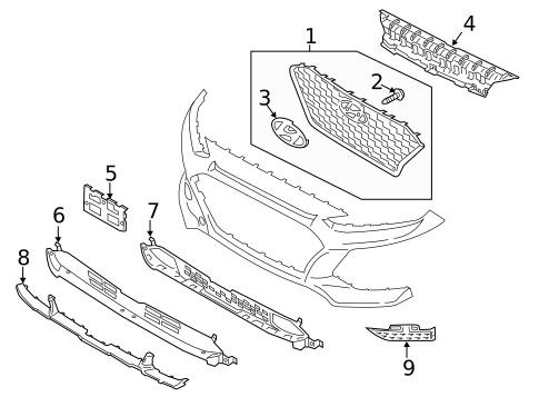 Grille & Components for 2019 Hyundai Kona #0